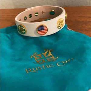 Rustic Cuff American Flag Wide Megan